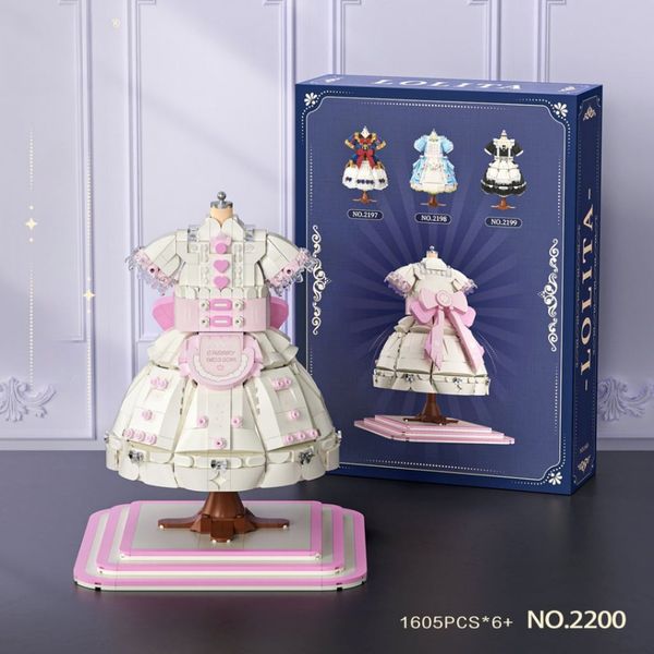 Mô hình lắp ráp váy lolita trang trí – WL 2200 (1605 chi tiết)