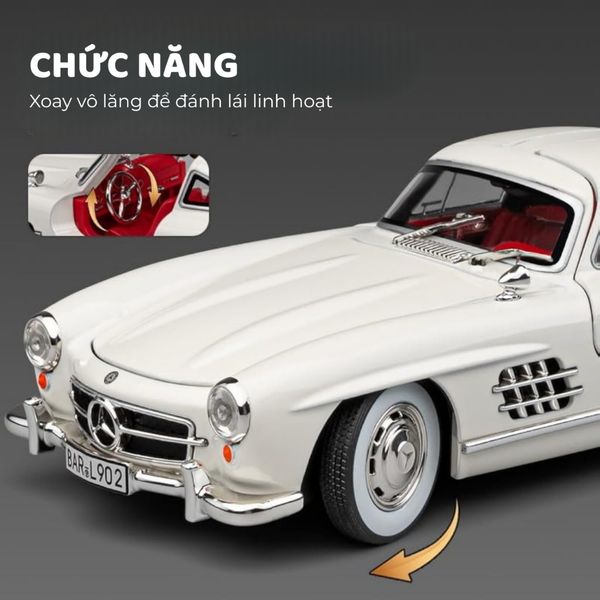 Xe mô hình Mercedes-Benz 300SL – Phong cách vintage sang trọng