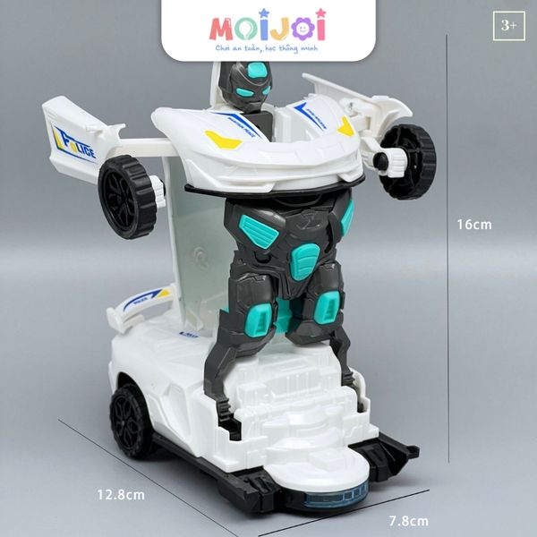 Xe cảnh sát biến hình robot tự động – Đồ chơi biến hình thông minh cho bé