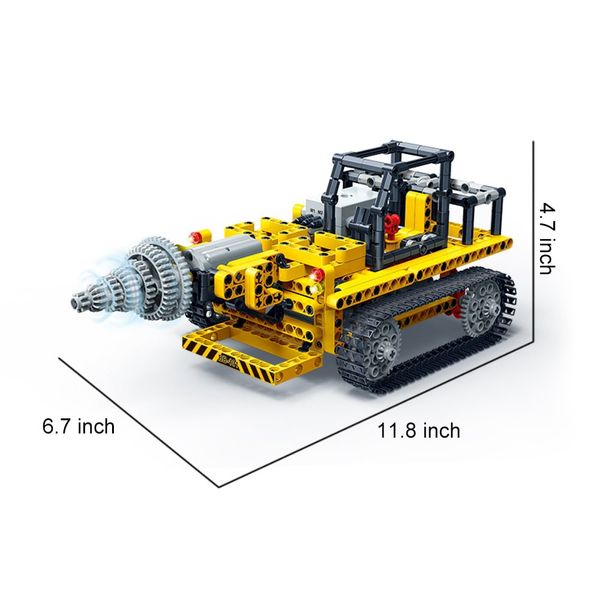 Đồ chơi lắp ráp STEM xe công trình 6in1 BanBao 6908 (1080 chi tiết)