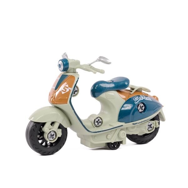 Xe máy đồ chơi bằng nhựa ABS cho bé - Mô hình xe mô tô trưng bày thiết kế hiện đại, chạy cót