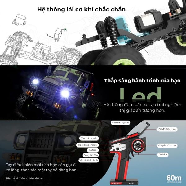 Xe off-road WL 184021 4WD Rock Climber 1/18 - xe địa hình điều khiển từ xa