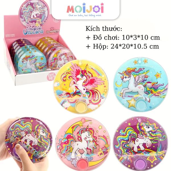 Đồ chơi nước - Máy bắn vòng nước cầm tay Mini My Magical Unicorn – Thả vòng vui nhộn, chủ đề kỳ lân, màu ngẫu nhiên