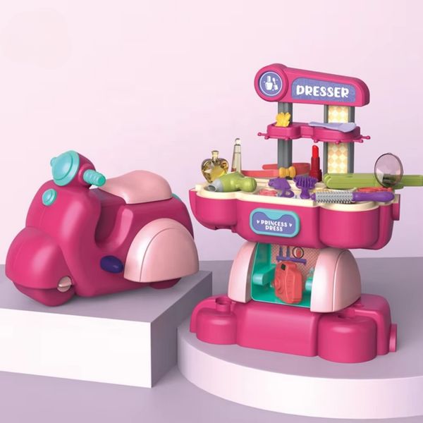 Bộ đồ chơi DIY xe máy biến hình bàn trang điểm 2 trong 1 – 42 chi tiết