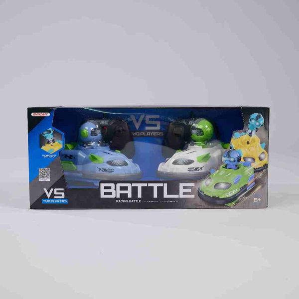 Xe chiến đấu điều khiển từ xa Battle Car- hiệu ứng đèn, xoay/lật 360°,2 xe đối kháng, đèn LED, pin sạc 3.7V cho bé
