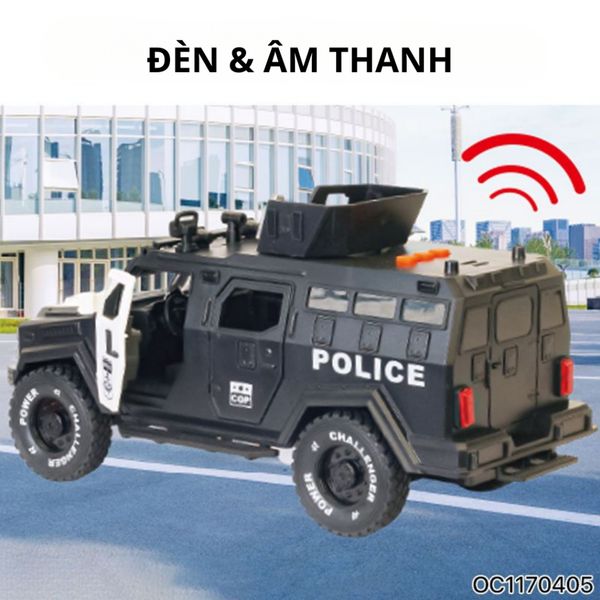 mô hình Xe cảnh sát CITY SERIES – đồ chơi Xe tuần tra đa chức năng (có đèn & âm thanh)