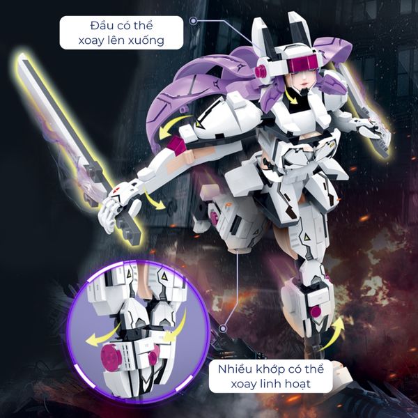 Đồ chơi lắp ráp Future Mech Warrior Ertek BanBao