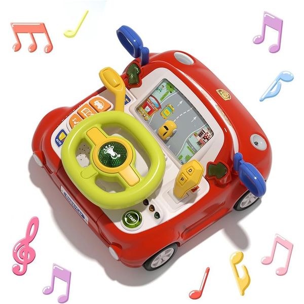 Bộ đồ chơi vô lăng lái xe mô phỏng – Đèn, nhạc, tương tác sống động cho bé