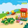 Đồ chơi lắp ráp Xe kéo & nhà nhỏ Cho bé 3+ BanBao 9007 (22 chi tiết)