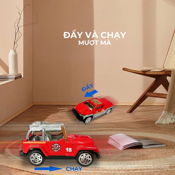 Bộ xe cứu hỏa hợp kim 15 chiếc – mô hình xe cứu hỏa tỉ lệ 1:64