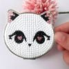 Gương gập bỏ túi đính đá lấp lánh – mini siêu xinh, đính đá theo mẫu