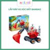 Đồ chơi lắp ráp máy xúc đất BanBao 9709 (22 chi tiết) – mô hình xe công trình mini cho bé