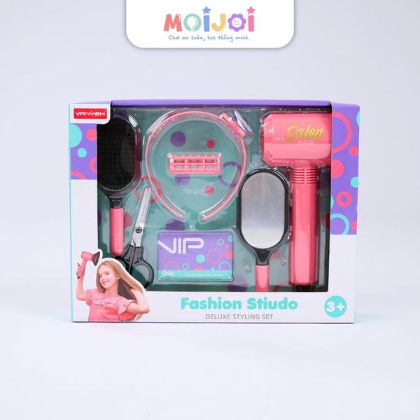 Bộ đồ chơi tạo kiểu tóc 7 món – Fashion Studio Hair Care, mô phỏng salon cho bé