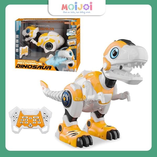 Đồ chơi mô hình khủng long Robot điều khiển, hát, gầm rũ, đi lại, phát sáng, tạo hiệu ứng phun lửa