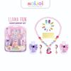 Bộ đô chơi trang điểm & làm đẹp cho bé gái – chủ đề llama hồng dễ thương Moijoi Store
