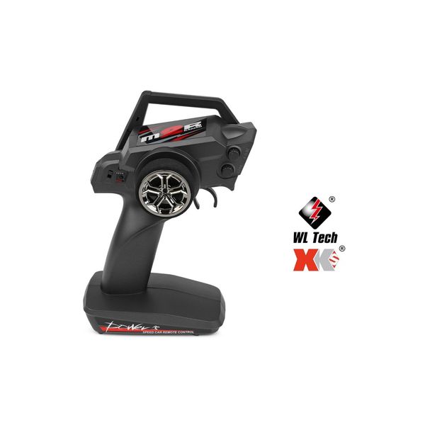 Xe drift short truck 4WD 1/28 điều khiển từ xa – Tốc độ 30Km/h, hợp kim, đèn LED, pin 7.4V 400mAh