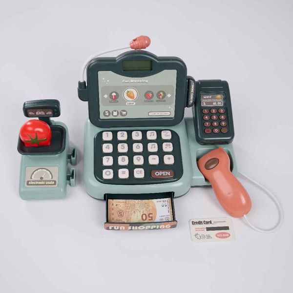 Bộ đồ chơi máy tính tiền siêu thị happy shopping 24 chi tiết - đồ chơi mô phỏng cho bé