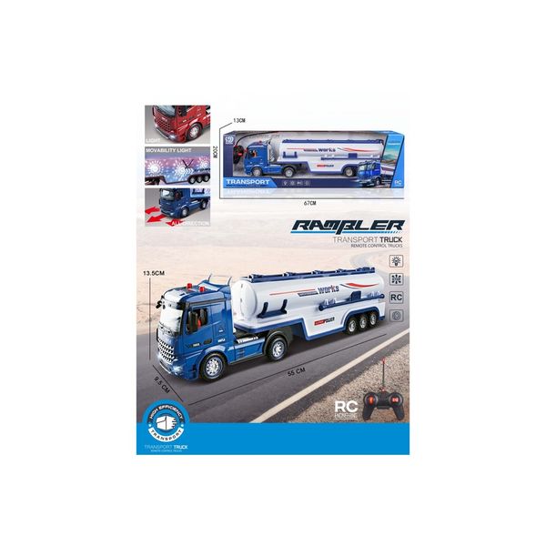 Đồ chơi xe bồn điều khiển từ xa Transport Truck – Mô hình xe chở dầu chuyên dụng (55 cm)