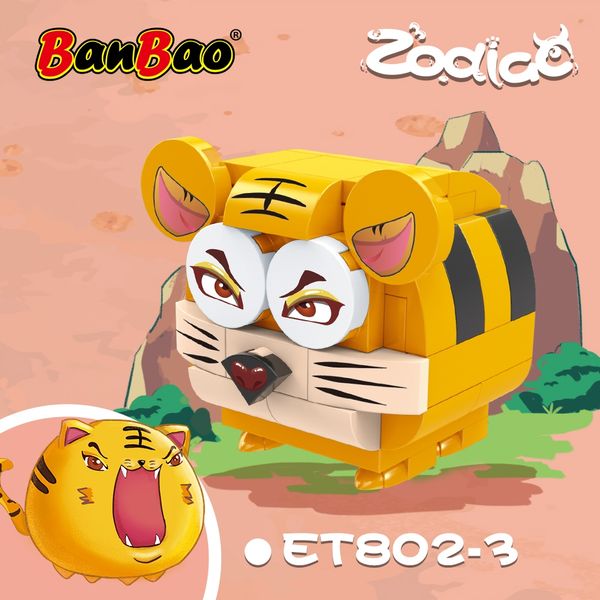 Đồ chơi lắp ráp thỏ đáng yêu BanBao ET802-4 (75 chi tiết)