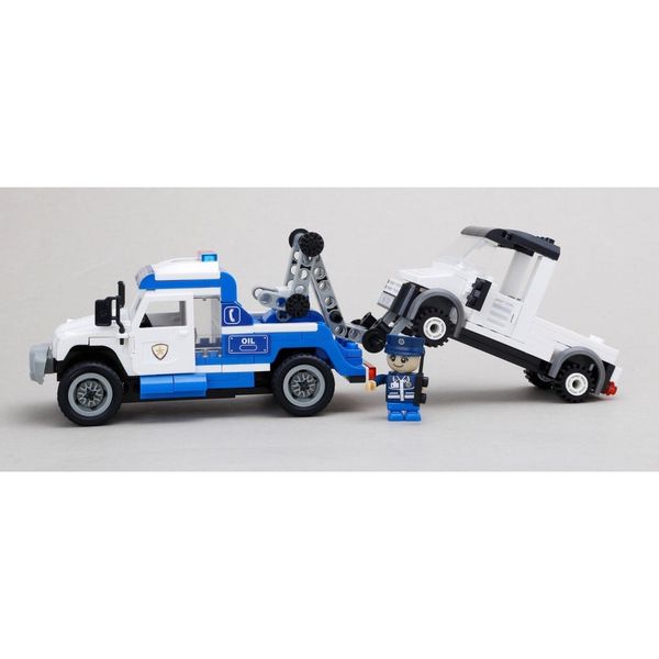 Đồ chơi lắp ráp Xe cứu hộ cảnh sát Police Tow Truck BanBao 8345 (245 chi tiết)
