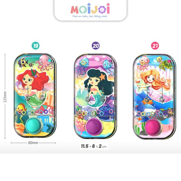 Đồ chơi nước -  Máy Bắn Vòng Nước Cầm Tay Mini Mermaid Water Game Chủ Đề Nàng Tiên Cá Màu Ngẫu Nhiên Đồ Chơi Nước An Toàn Cho Bé Từ 3 Tuổi
