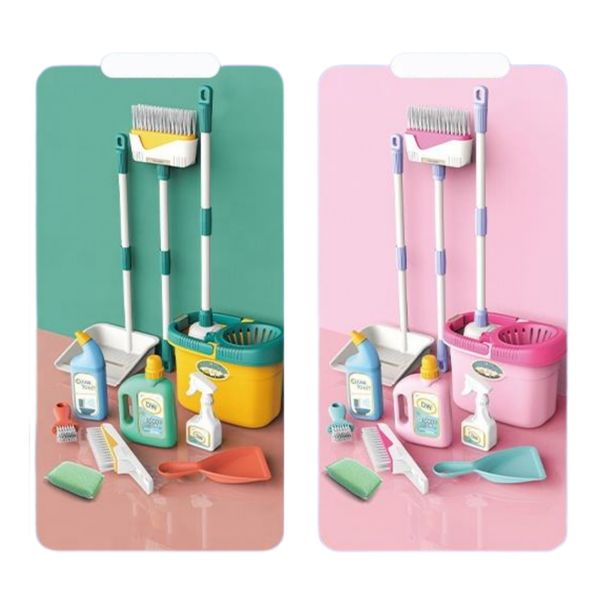 Bộ đồ chơi dụng cụ vệ sinh CLEAN TIME – Đồ chơi mô phỏng dọn dẹp nhà cửa cho bé