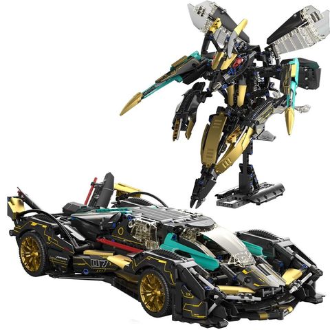 Mô hình lắp ráp xe thể thao tỉ lệ 1:14 biến hình ong cơ khí DG2007 – 1167 chi tiết