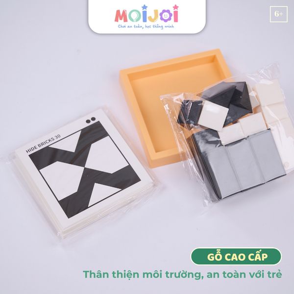 Bộ xếp hình tư duy chiến thuật 80 thử thách phát triển tư duy logic cho trẻ Battle Blocks - Moijoi