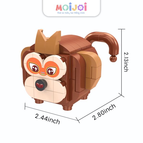 Đồ chơi lắp ráp hình khỉ BanBao ET802-9 (88 chi tiết)
