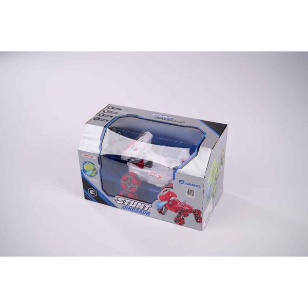 Xe điều khiển từ xa stunt dinosaur biến hình phun khói, mô hình trang trí cao cấp