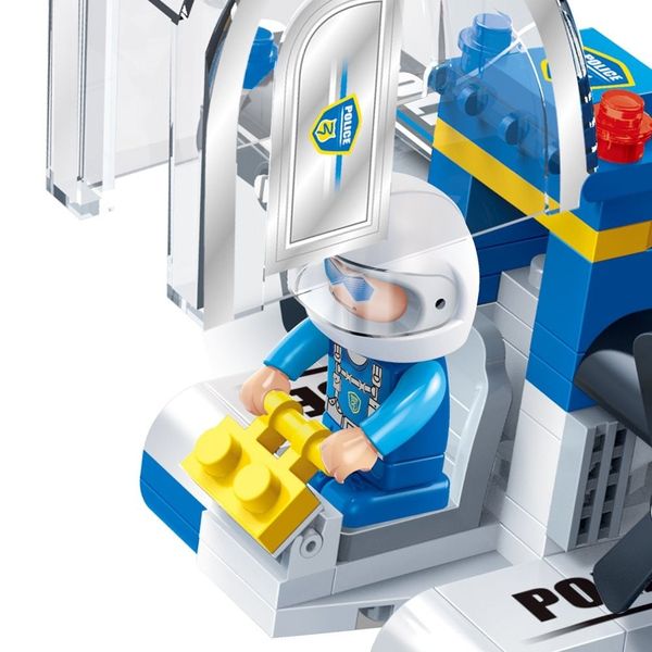 Đồ chơi lắp ráp trực thăng cảnh sát Police Helicopter BanBao 7009 (112 chi tiết)