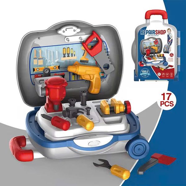 Bộ đồ chơi sửa chữa cầm tay Repair Shop 17 chi tiết – vali dụng cụ sửa chữa cho bé Moijoi Store