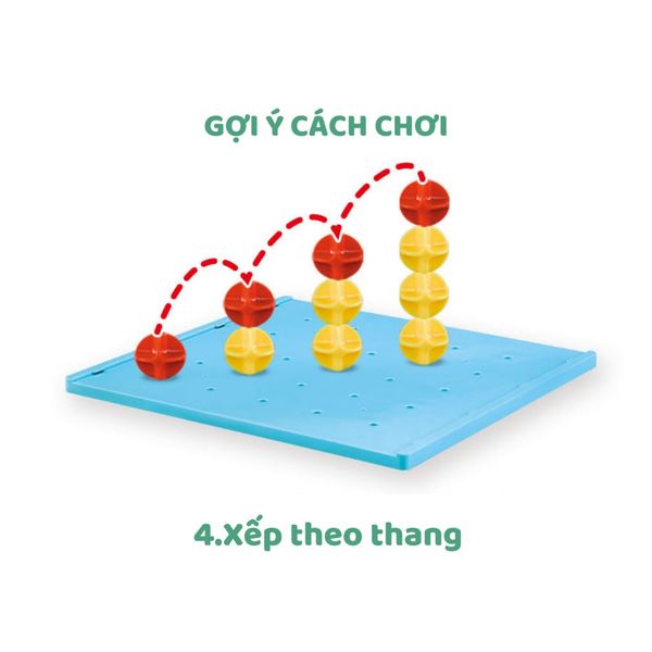 Trò chơi chiến thuật 3D Connect 4 – Bốn hàng thẳng 3D – Đồ chơi tư duy cho bé