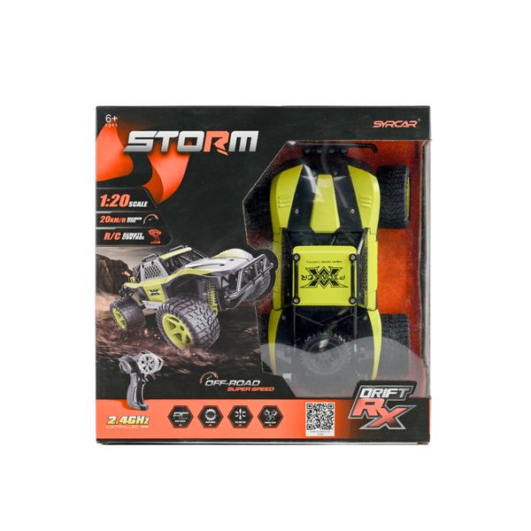 Xe địa hình điều khiển từ xa  STORM RC – tay điều khiển, bánh chống trượt, địa hình mạnh mẽ, sạc USB
