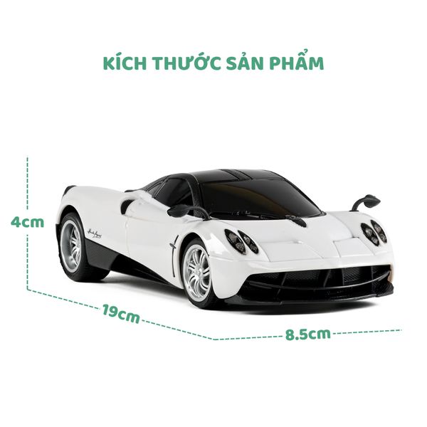 Xe ô tô điều khiển từ xa pagani huayra – tỉ lệ 1:24, bản siêu xe mini cho bé từ 6+