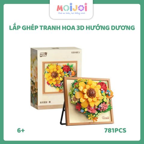 Mô hình lắp ghép hoa hướng dương 3D Yes Brick 2177 – 781 chi tiết