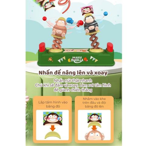 Đồ chơi boxing gorilla – Trò chơi đấm bốc khỉ vui nhộn cho bé Moijoi Store