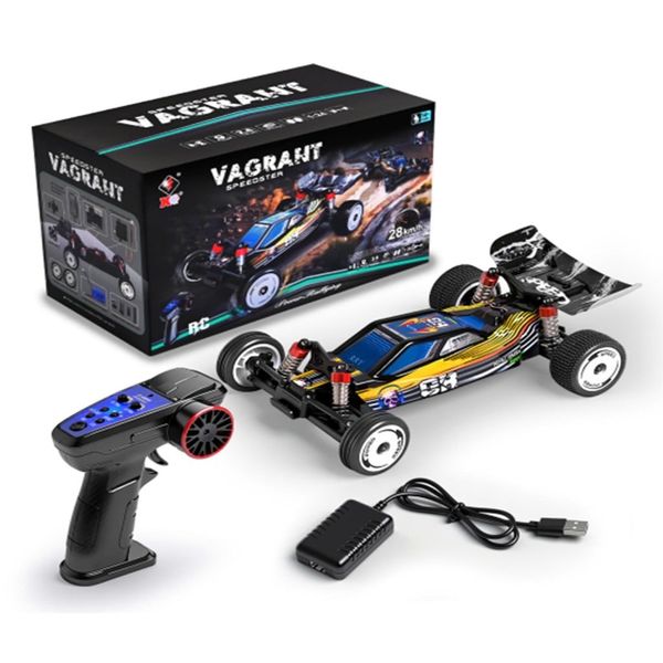 Xe đua RC 4WD VAGRANT 1/24 điều khiển từ xa – Tốc độ 25Km/h, 3 cấp số, pin 7.4V, khung hợp kim