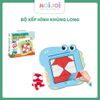 Đồ chơi xếp hình khủng long – bảng hide blocks, trò chơi trí tuệ cho bé
