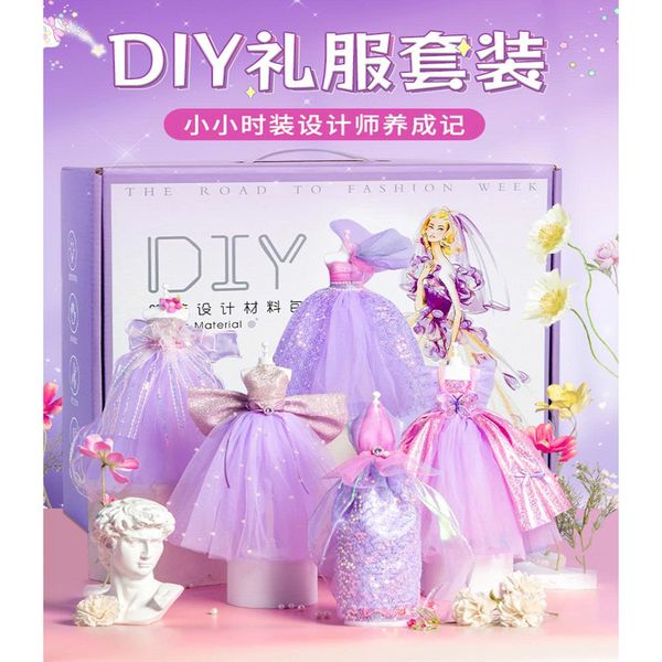 BỘ DIY THIẾT KẾ VÁY BÚP BÊ – SÁNG TẠO THỜI TRANG CHO BÉ GÁI