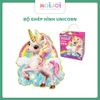 Trò chơi ghép hình lấp lánh hình kỳ lân – Glitter Puzzle Unicorn, 45 mảnh, kích thước lớn
