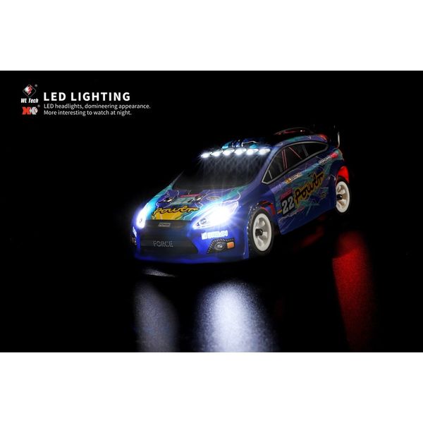 Xe drift 4WD mini 1/28 điều khiển từ xa – Hợp kim cao cấp, đèn LED, giảm xóc 4 bánh, pin 7.4V 400mAh