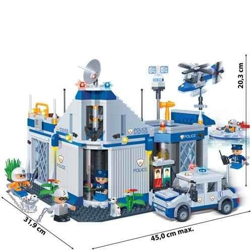 Đồ chơi lắp ráp đồn cảnh sát Police Station BanBao 8341 (718 chi tiết)