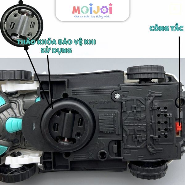 Xe cảnh sát biến hình robot tự động – Đồ chơi biến hình thông minh cho bé