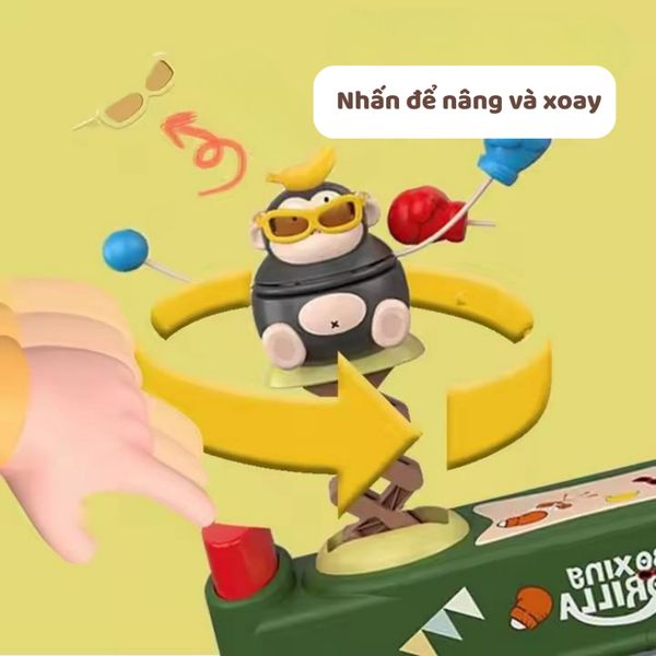 Đồ chơi boxing gorilla – Trò chơi đấm bốc khỉ vui nhộn cho bé Moijoi Store
