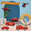 Bộ xe cứu hỏa hợp kim 15 chiếc – mô hình xe cứu hỏa tỉ lệ 1:64