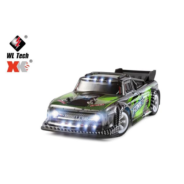 Xe drift short truck 4WD 1/28 điều khiển từ xa – Tốc độ 30Km/h, hợp kim, đèn LED, pin 7.4V 400mAh