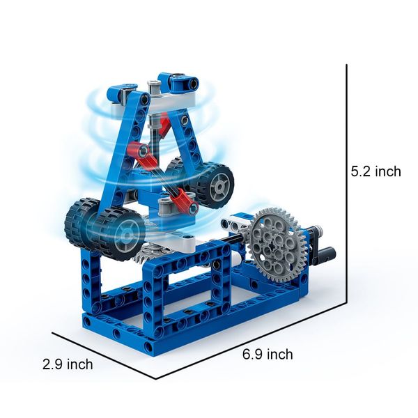 Đồ chơi lắp ráp kỹ thuật 56 in 1 BanBao 6918 – Bộ mô hình cơ khí giáo dục STEM (293 chi tiết)
