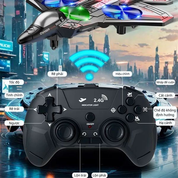 Đồ chơi máy bay điều khiển từ xa eva fighter đồ chơi kèm led chống va đập cho bé #MayBayRC #DoChoiDieuKhien #MayBayTreEm