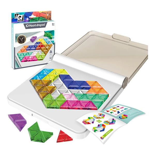 Bộ đồ chơi xếp hình IQ Heart-shaped – Trò chơi trí tuệ ghép hình tim cho bé và người lớn